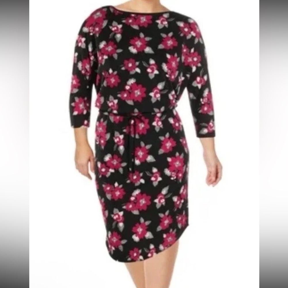 Lauren Ralph Lauren, Midi Dress, Extra Comfort, Size L, Floral Feminine - Picture 9 of 9